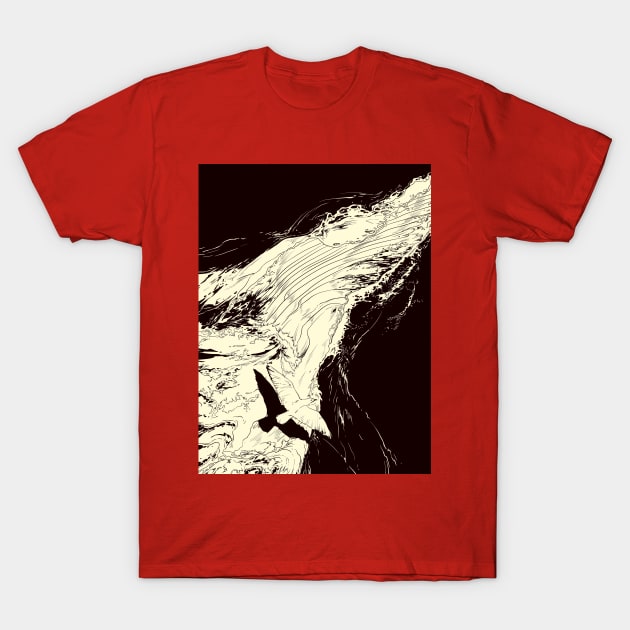 Whale & Bird T-Shirt by matsuro